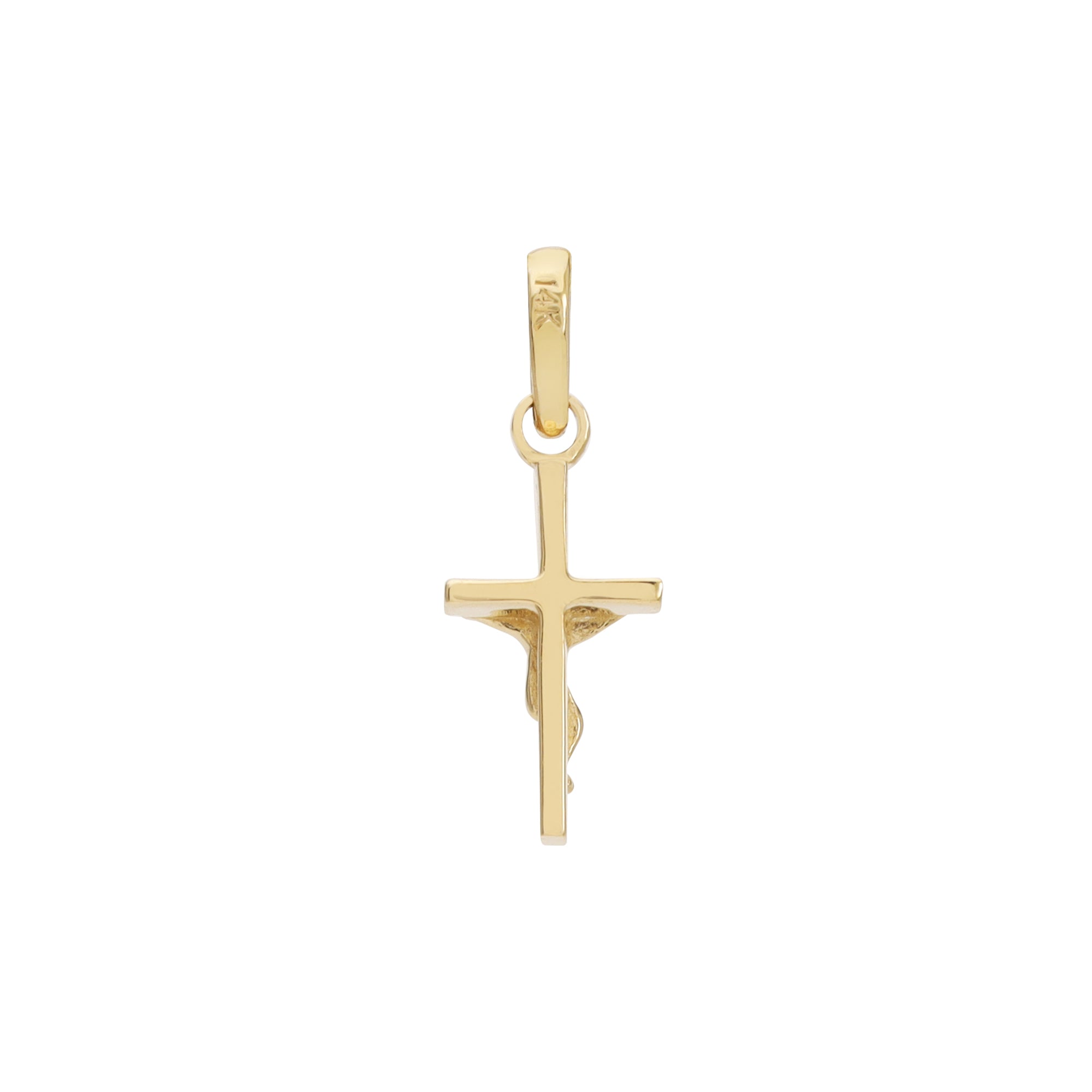 Cadena con Dije cruz Cristo dos oros