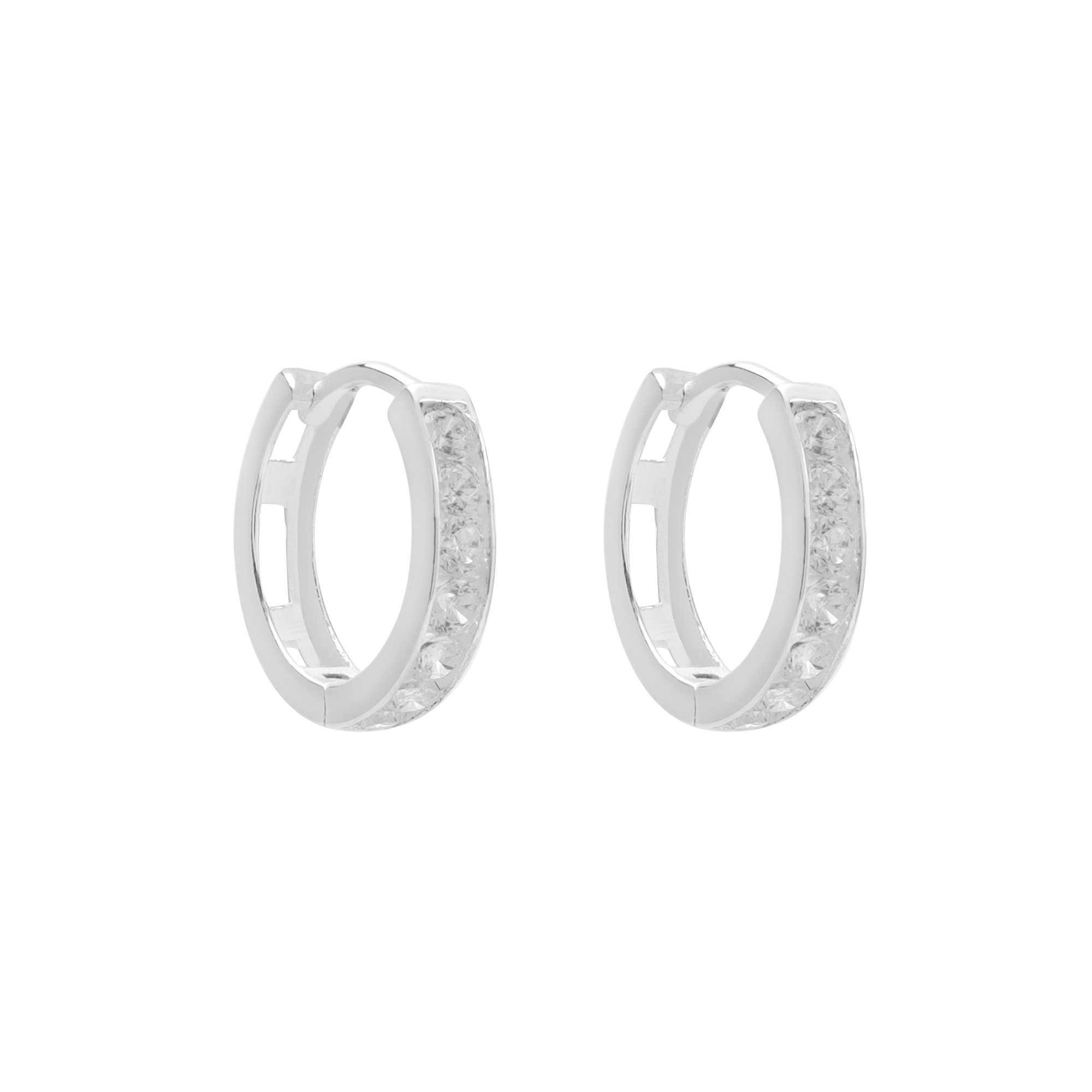 Arracadas Huggies de plata