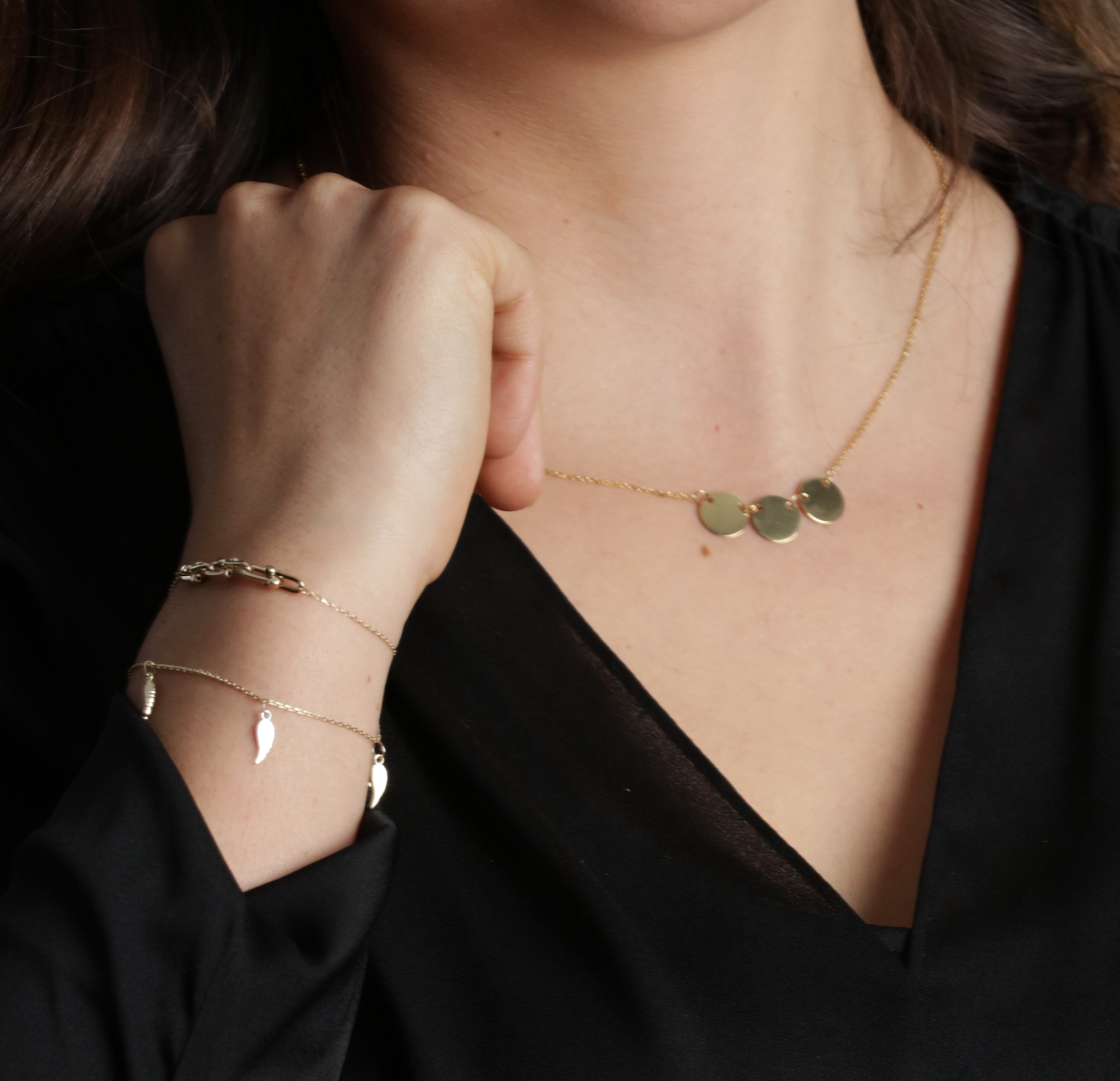 Pulsera alas de 2 oros