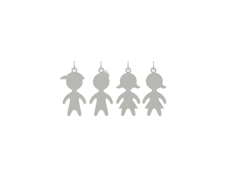 Cadena Niños de plata
