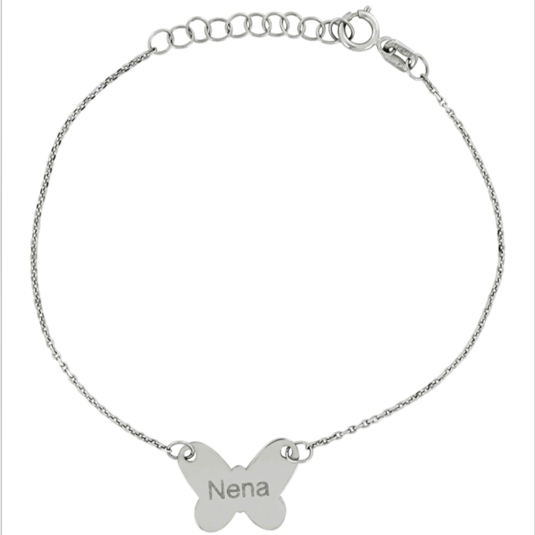 Pulsera mariposa - Plata