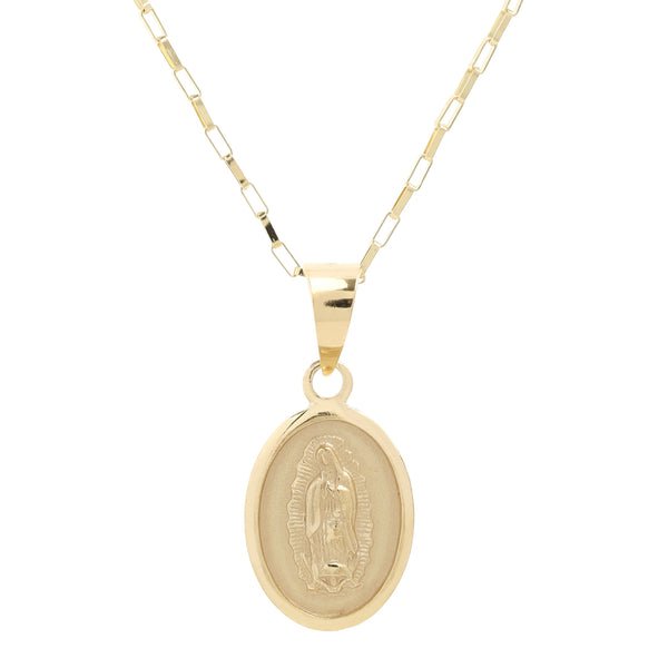Medalla Ovalada Mediana de Virgen de Guadalupe